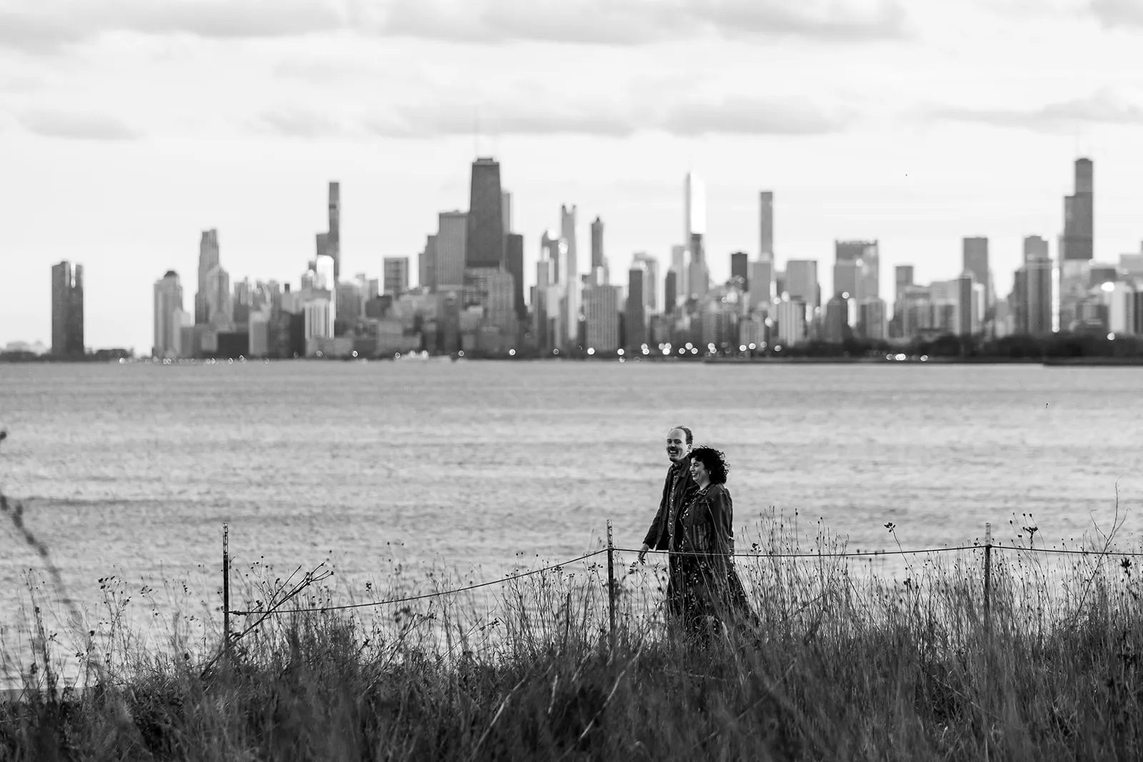 Brian and Allison, on the lakefront in Chicago