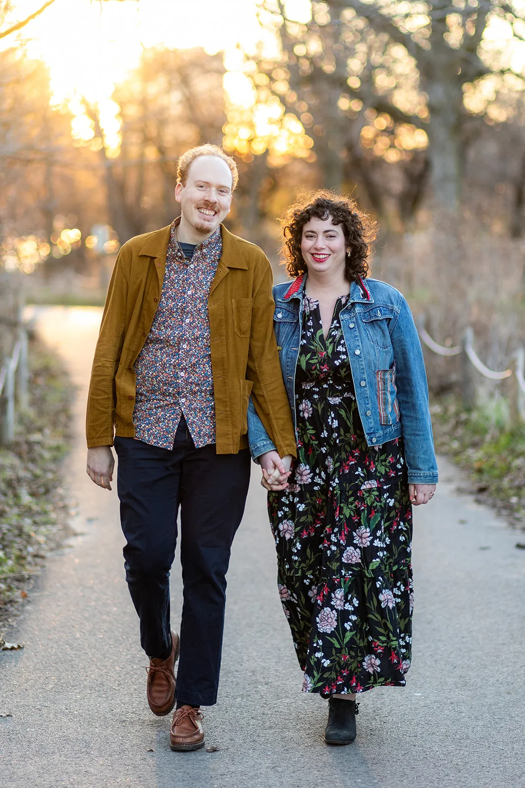Brian and Allison, walking in the Montrose Bird Sanctuary